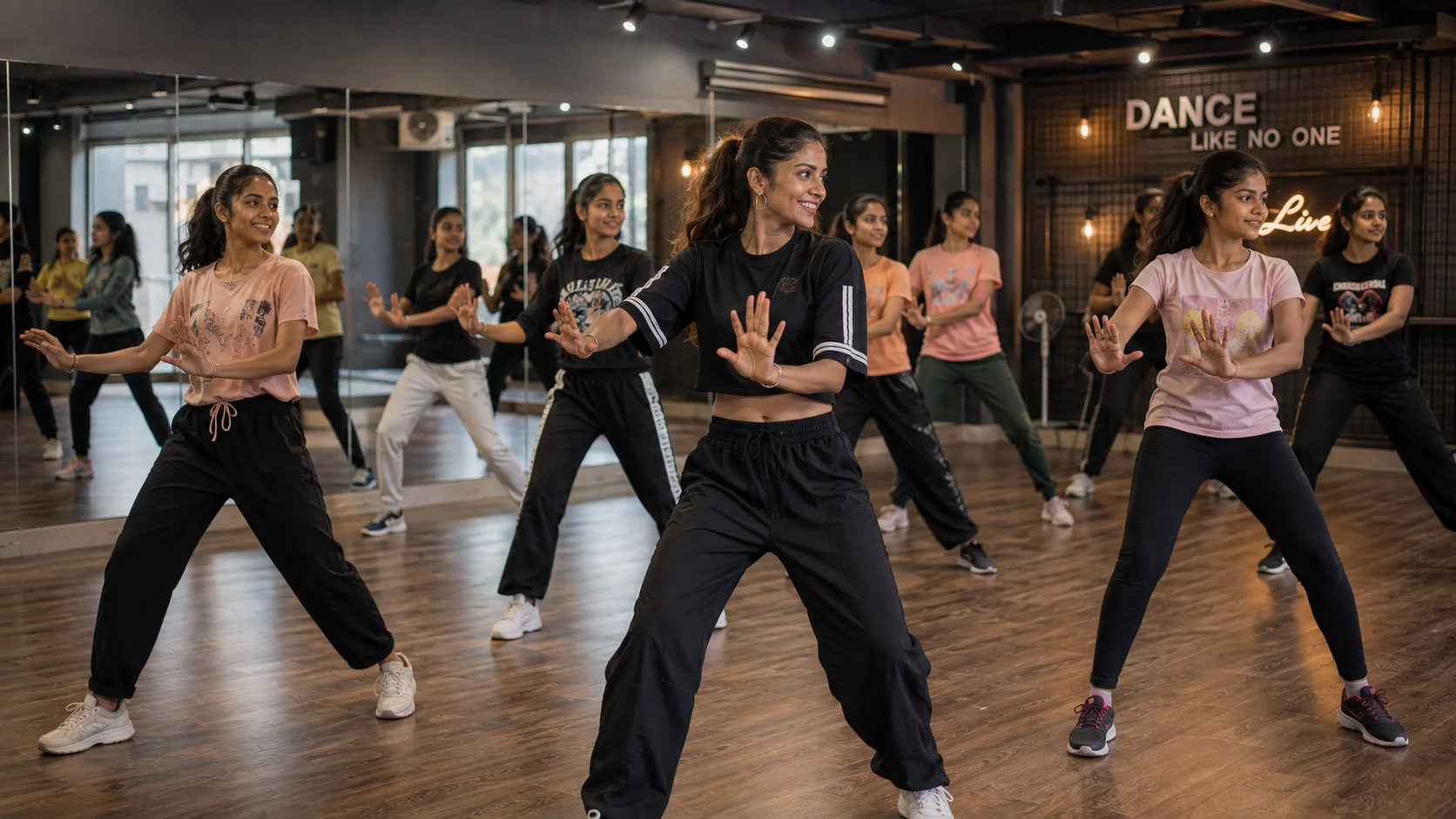 Bollywood Dance class at B.P. Jain Skill Development Center